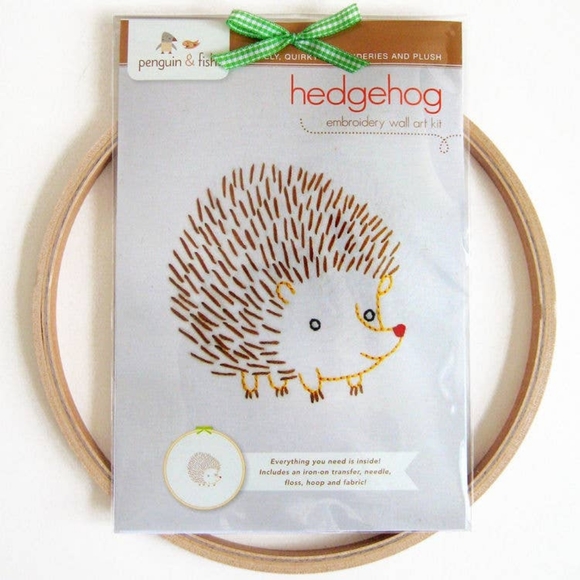 Hedgehog Embroidery Kit - Picture 2 of 2